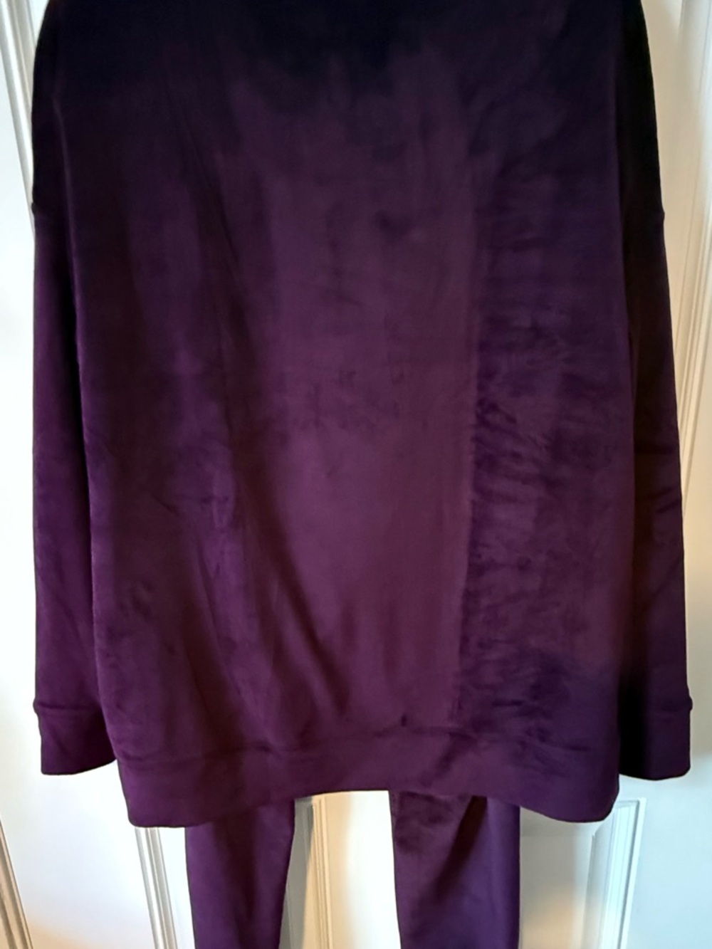 32 Degrees Women's Plush Lounge Set in Deep Plum - Picture 2 of 12